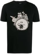 Ps Paul Smith Drumming Monkey T-shirt - Black