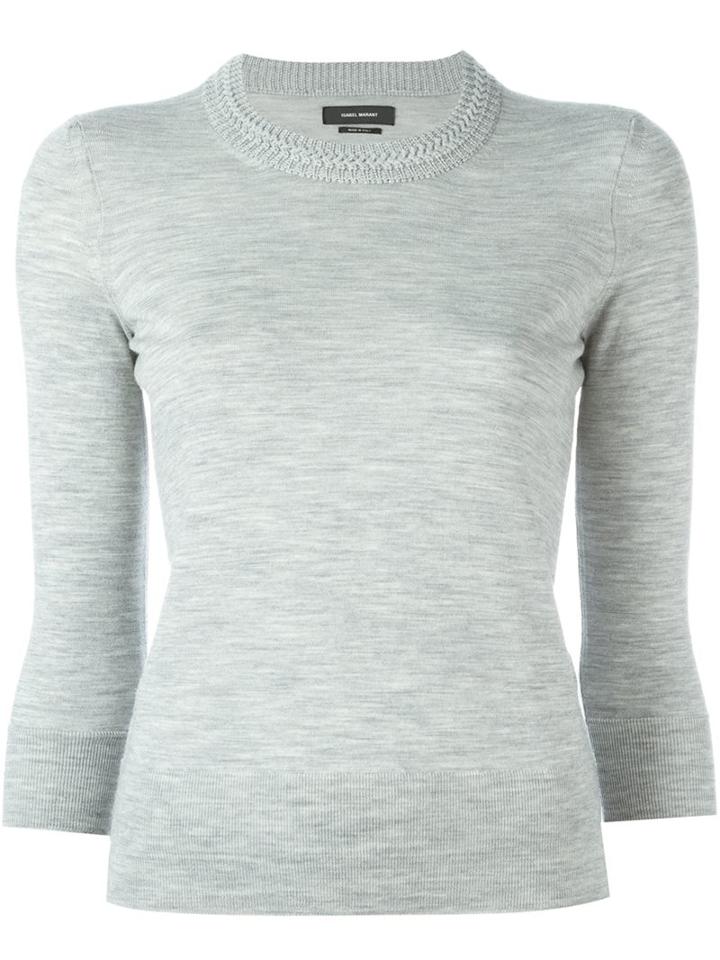 Isabel Marant 'chris' Sweater, Women's, Size: 38, Grey, Wool