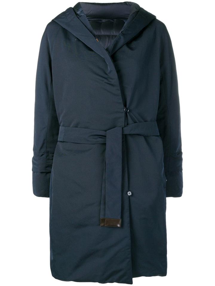 Max Mara Hooded Padded Coat - Blue