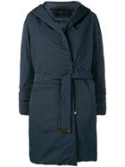 Max Mara Hooded Padded Coat - Blue