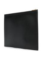 Thom Browne Embossed Logo Clutch Bag - Black