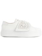 Tosca Blu Beaded Slip-on Sneakers - White