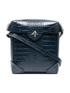 Manu Atelier Mini Navy Pristine Cross Body Bag - Blue