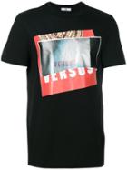 Versus Branded Printed T-shirt - Black