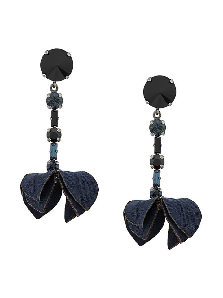 Marni Flora Clip-on Earrings - Blue