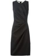 Lanvin Draped Detail Dress, Women's, Size: 32, Black, Cotton/polyamide/spandex/elastane