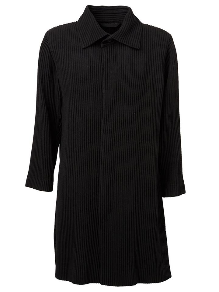Issey Miyake Men Ribbed Coat