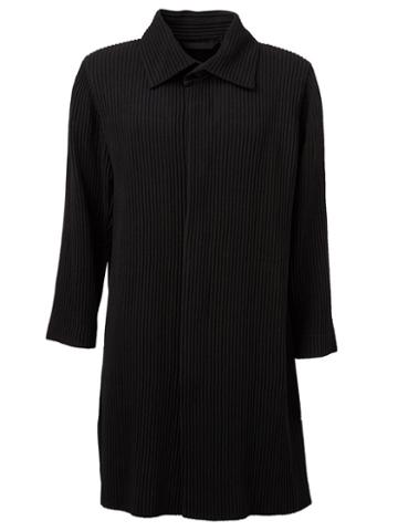 Issey Miyake Men Ribbed Coat