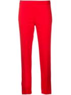 Alberto Biani Mid-rise Cropped Trousers - Red
