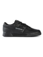 Reebok Workout Plus Sneakers, Adult Unisex, Size: 9, Black, Leather/rubber
