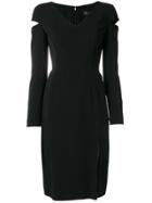 Versace Sleeve Split Dress - Black