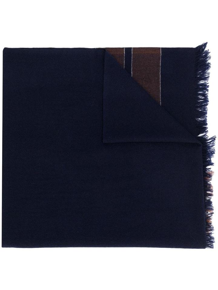 Brunello Cucinelli Frayed Cashmere Scarf - Blue
