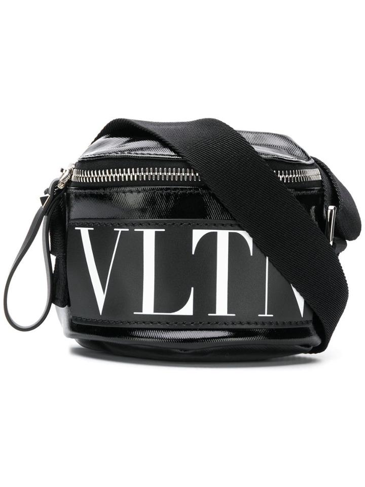 Valentino Logo Print Belt Bag - Black