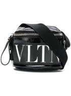 Valentino Logo Print Belt Bag - Black