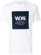 Wood Wood Logo Print T-shirt - White