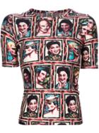 Jean Paul Gaultier Vintage Face Print Top