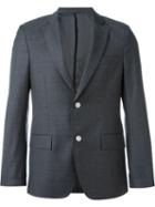Officine Generale Two Button Blazer, Men's, Size: 46, Grey, Viscose/virgin Wool