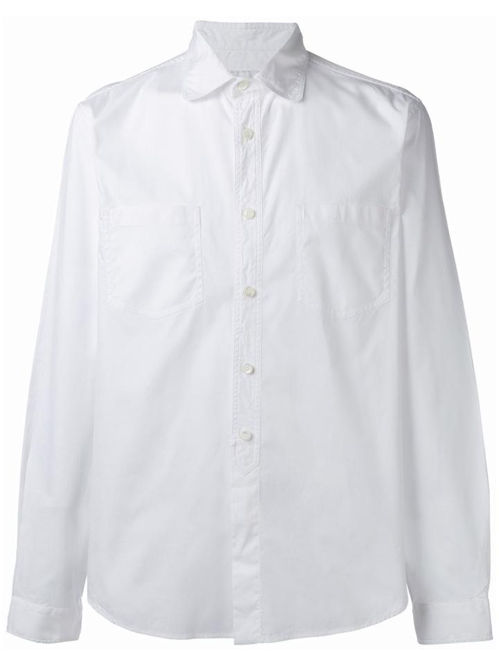 Prada Pocket Shirt, Men's, Size: 38, White, Cotton