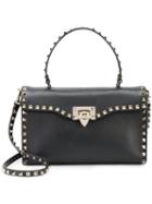 Valentino Valentino Garavani Rockstud Top Handle Bag, Women's, Black, Leather/metal