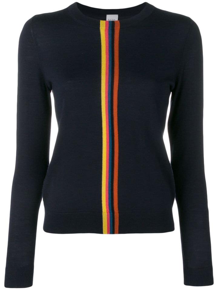Paul Smith Central Stripe Sweater - Blue