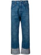 Valentino Vltn Print Jeans - Blue