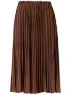 Gig - Midi Knitted Skirt - Women - Polyester/viscose - M, Brown, Polyester/viscose