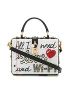 Dolce & Gabbana Dolce Box Bag With Appliqué - White
