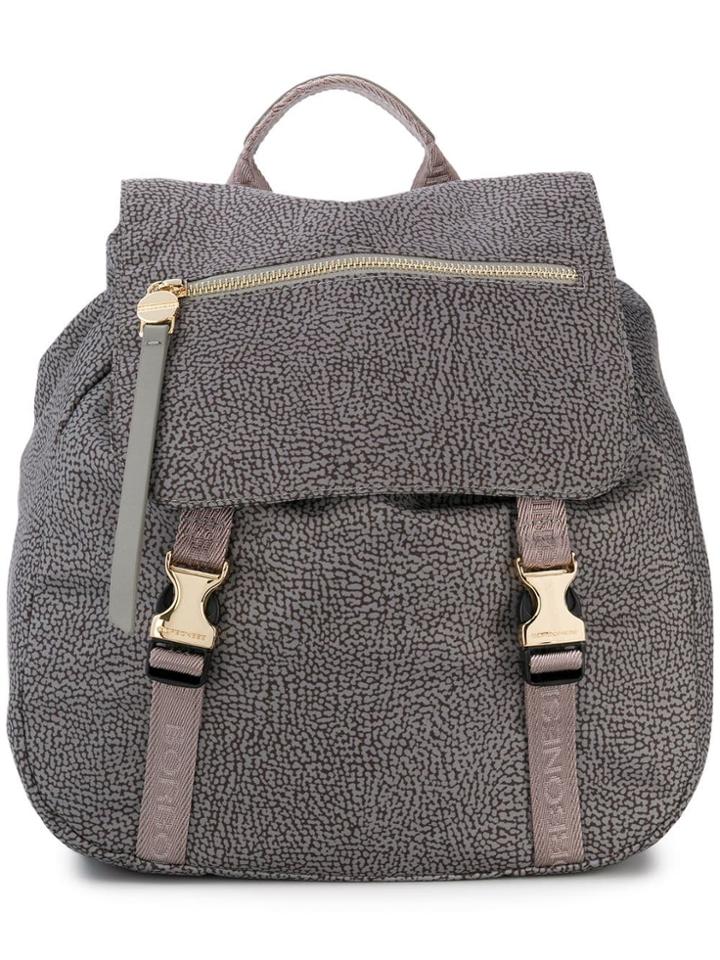 Borbonese Medium Jet Backpack - Grey