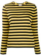Ganni Striped T-shirt - Black