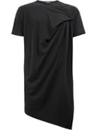 Moohong Asymmetric T-shirt, Men's, Size: 44, Black, Cotton