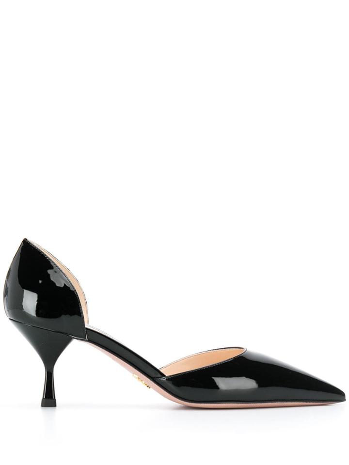 Prada Cutout 65 Pumps - Black
