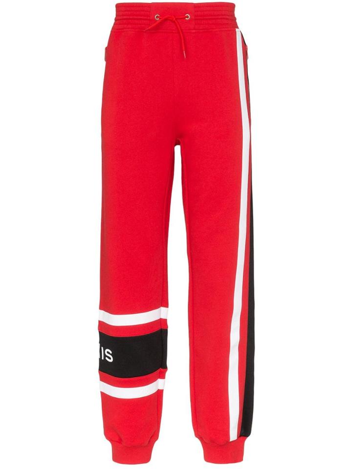 Givenchy Logo Stripe Track Pants - Red