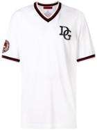 Dolce & Gabbana Dg Patch Baseball T-shirt - White