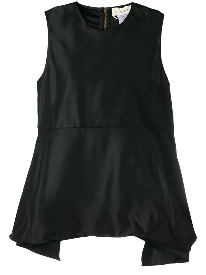 Ports 1961 Flared Tank Top - Black