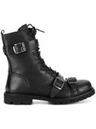 Christian Pellizzari Buckled Ankle Boots - Black