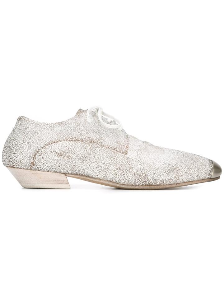 Marsèll 'bianco' Cracked Contrast Shoes - White
