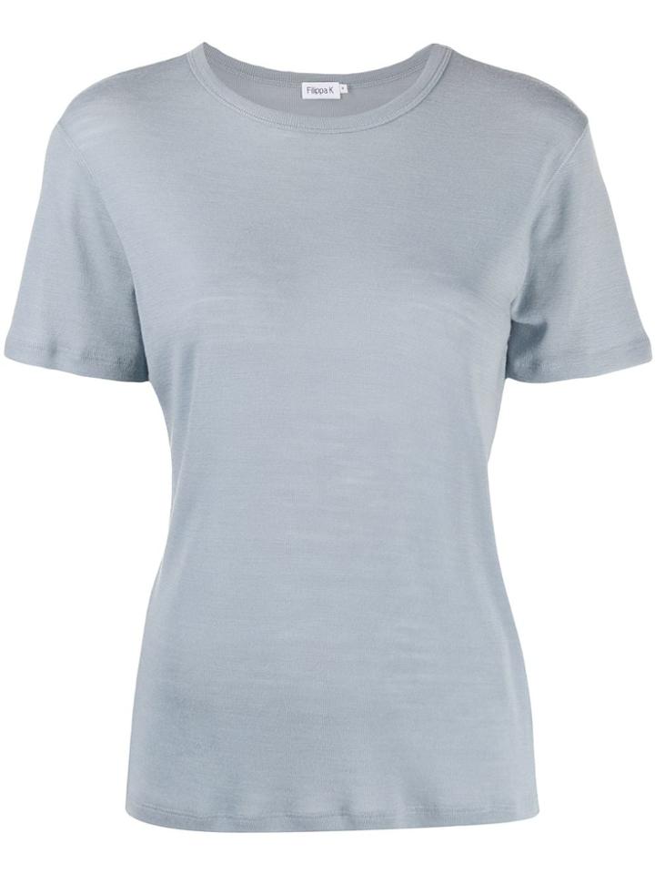 Filippa-k Fine Knit T-shirt - Blue