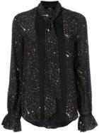 Karl Lagerfeld Pussy-bow Fastening Blouse - Black