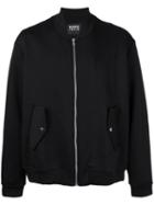 Markus Lupfer Embroidered Bomber Jacket, Men's, Size: Medium, Black, Spandex/elastane/viscose/lyocell/cotton
