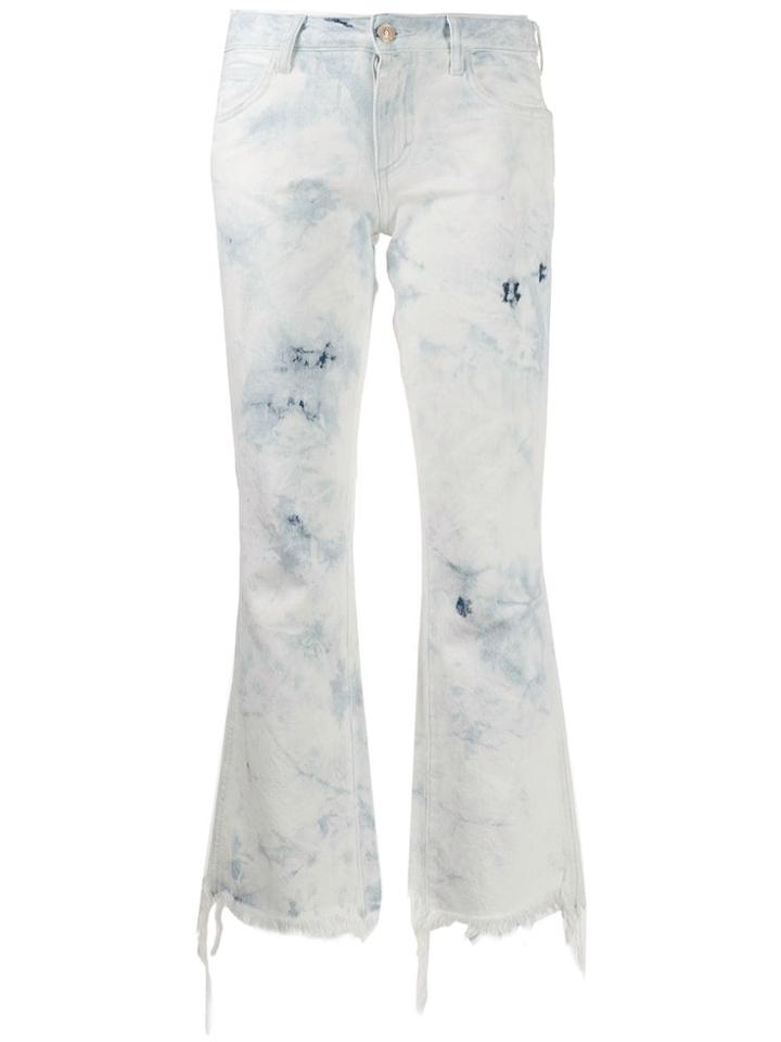 Alanui Tie-dye Straight Leg Jeans - White