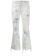 Alanui Tie-dye Straight Leg Jeans - White