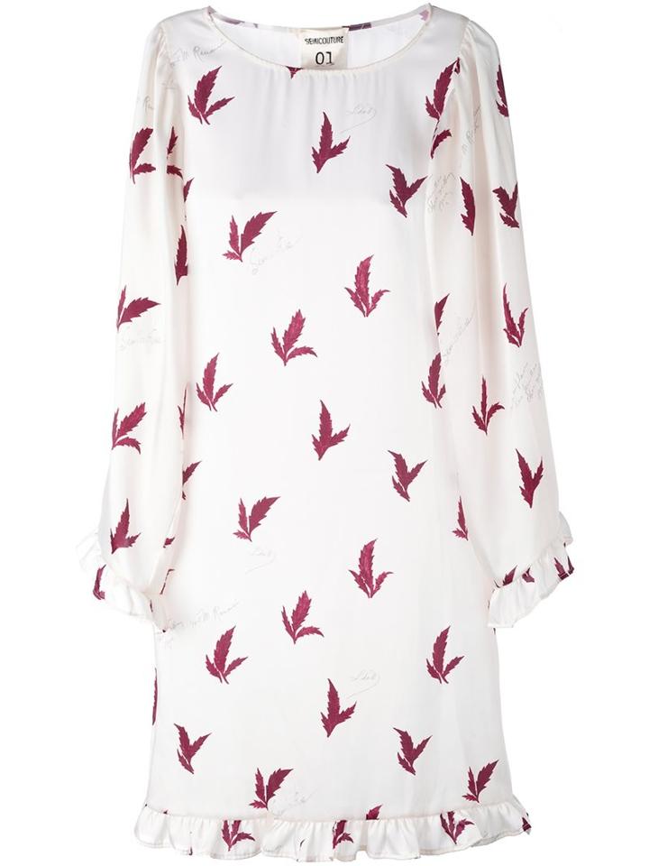 Erika Cavallini Floral Print Dress, Women's, Size: 42, Nude/neutrals, Cotton