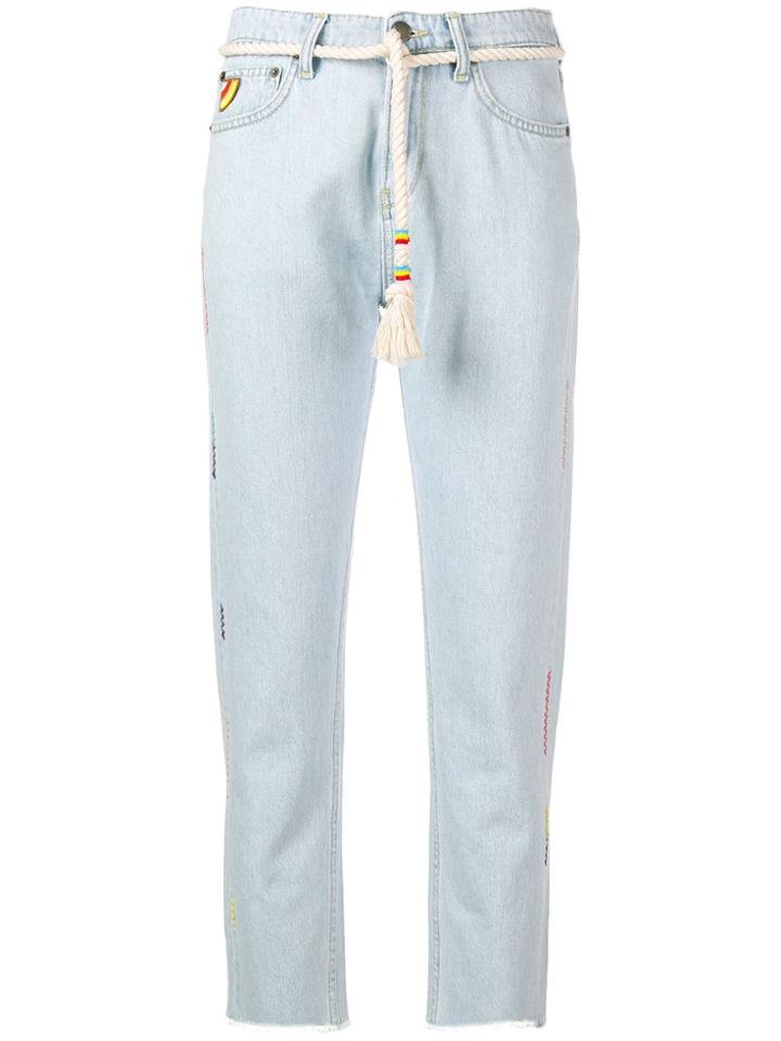 Mira Mikati Cropped Jeans - Blue