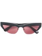 Miu Miu Eyewear Super Cat-eye Sunglasses - Black