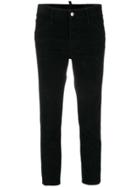 Dsquared2 Distressed Corduroy Trousers - Black