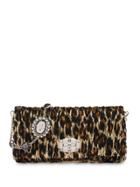 Miu Miu Lamé Jacquard Bag With Embellishments - Gold