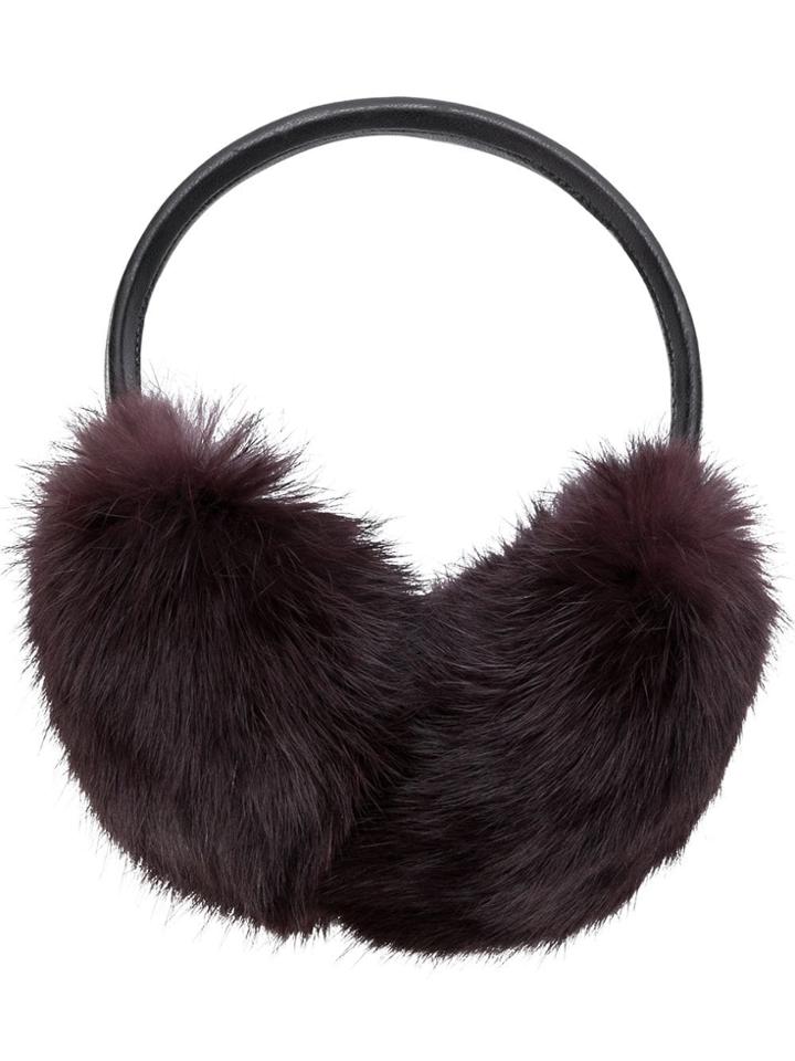 Yves Salomon Over The Head Ear Plugs - Red