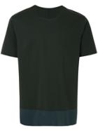 Attachment Two-tone T-shirt - Black