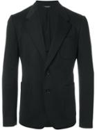 Dolce & Gabbana Classic Blazer, Men's, Size: 52, Black, Cotton/polyamide/polyester/polyester