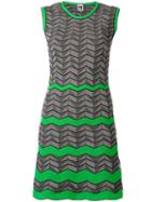 Missoni Geometric Pattern Knitted Dress, Women's, Size: 40, Grey, Polyester/cotton/polyamide